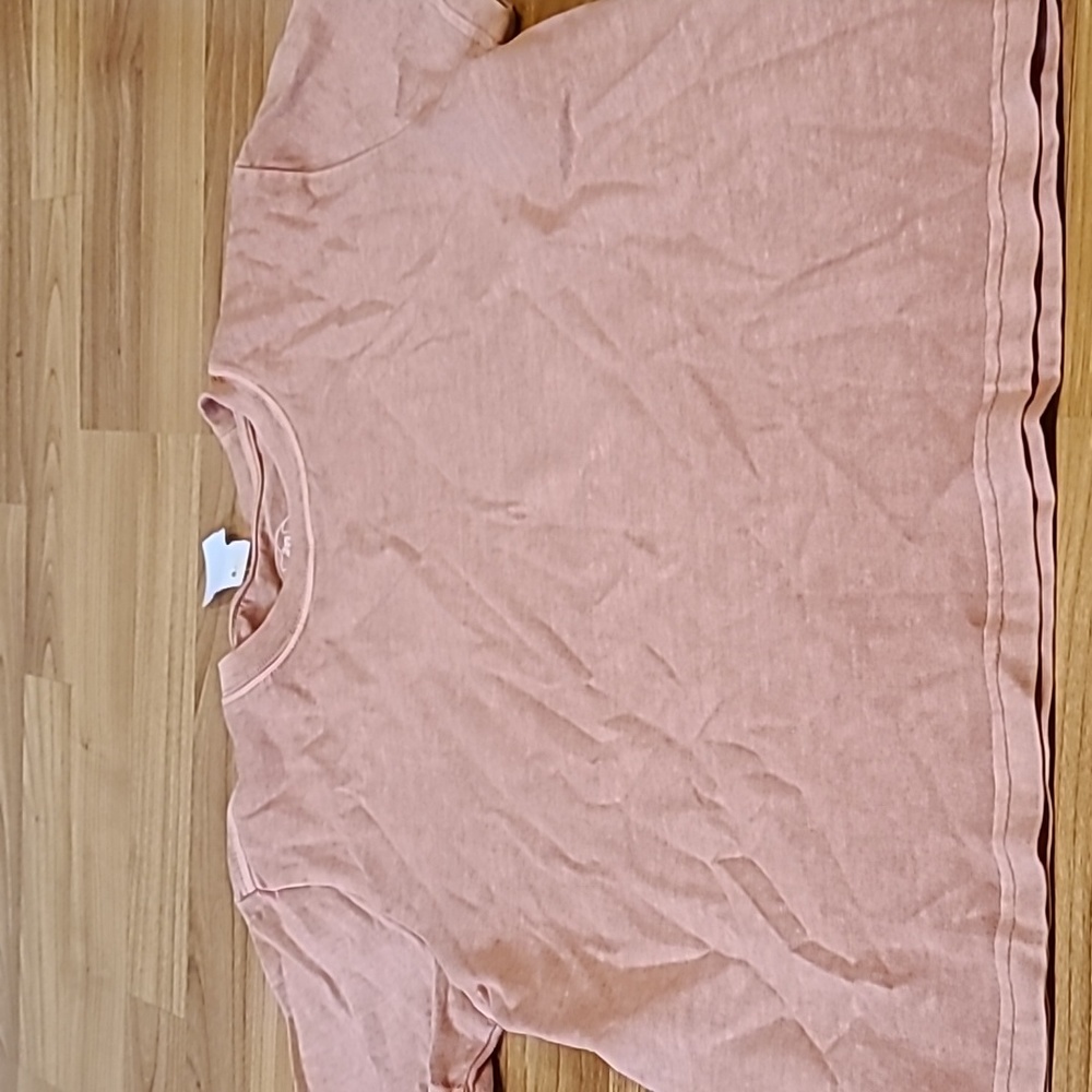 Clay Colored Crop Top Short Sleeve
